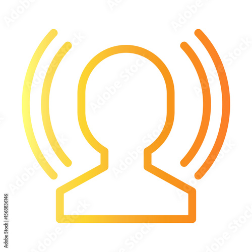 influencer Line Gradient Icon