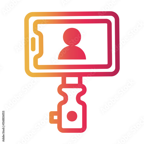 influencer Line Gradient Icon