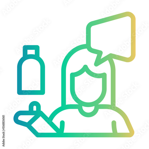 influencer Line Gradient Icon