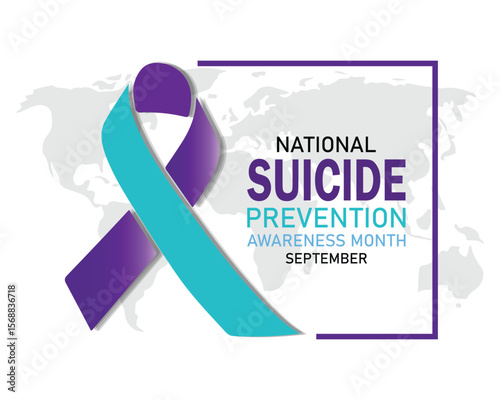 National suicide prevention month, September. Banner, Holiday, poster, card