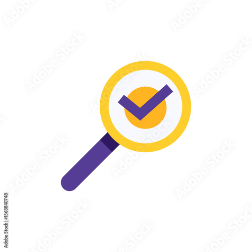 Magnifying Glass with Check Mark