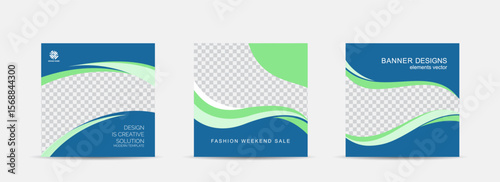 Set web banner for social media, mobile apps, sale banner template, vector illustrations.