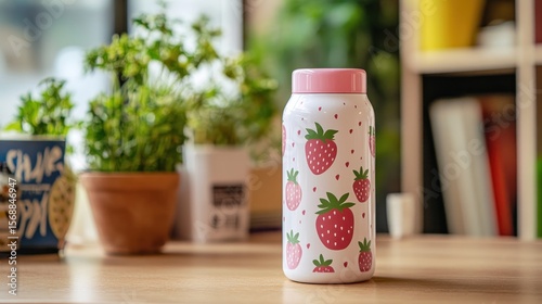 Strawberry water bottle