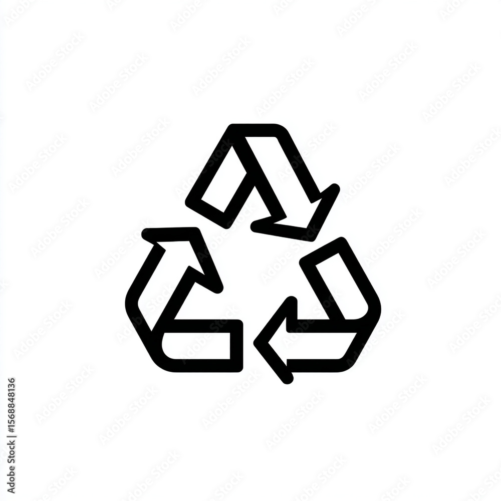 Fototapeta premium recycle symbol icon. Generative AI