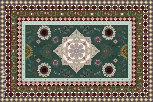 ornamental round lace,Design for carpet,Indian style Thai style, Navajo tribal vector seamless pattern,Ethnic south western decor style,Boho geometric ornament,Art ornament print,Rug,Wallpaper,Cover,