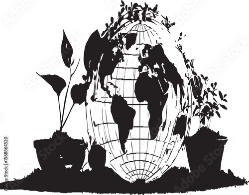 Global Environment and Growth: Earth with Plants