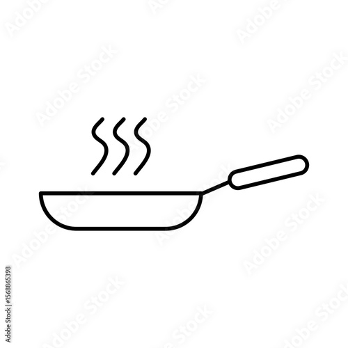 pan icon or logo isolated sign symbol vector, flat black linear illustration for web and app..eps