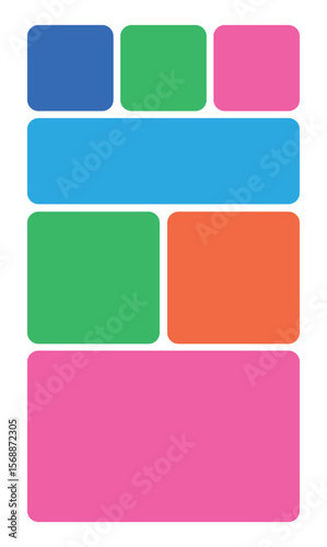 Design template logo grid brand unique