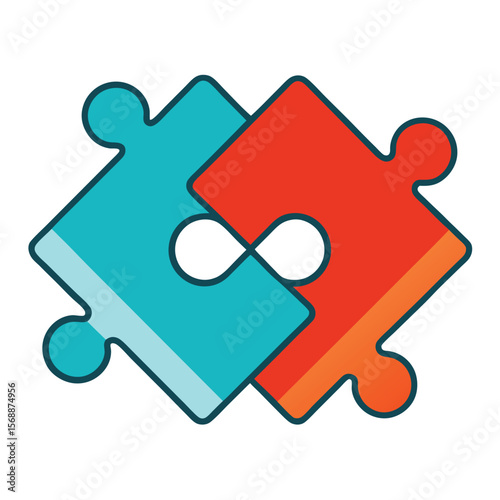 A puzzle piece fitting perfectly into place, a symbol of a solution, teamwork, and problem solving.