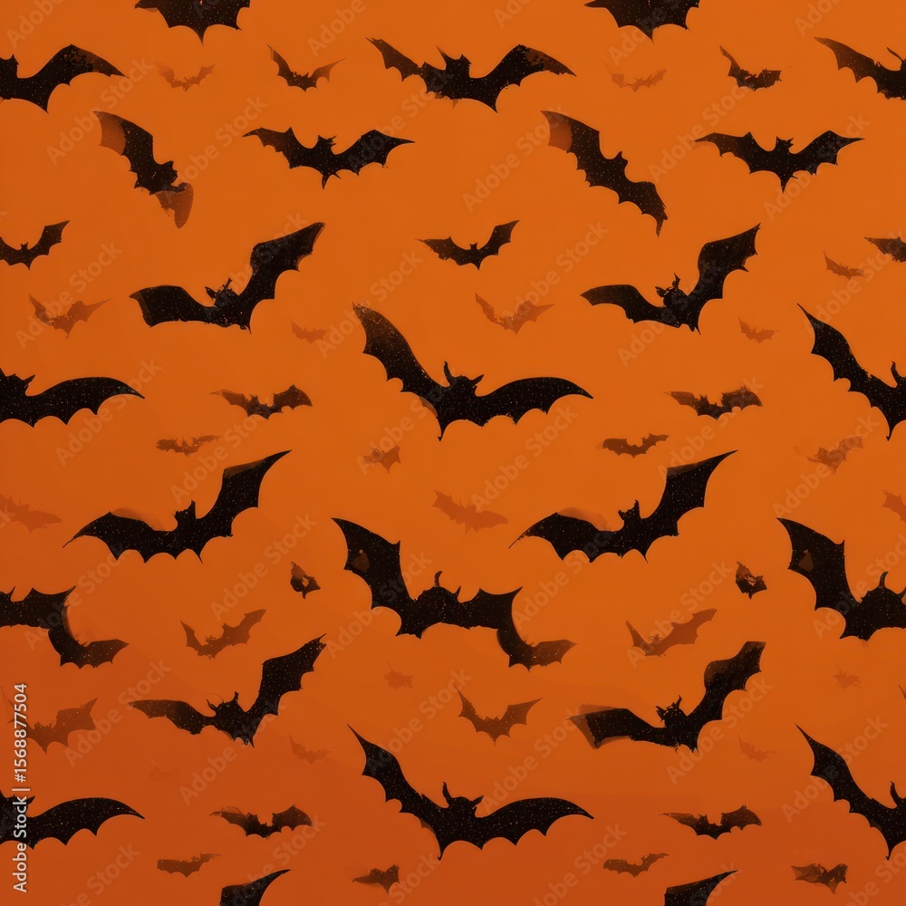 Fototapeta premium halloween bats pattern wallpaper