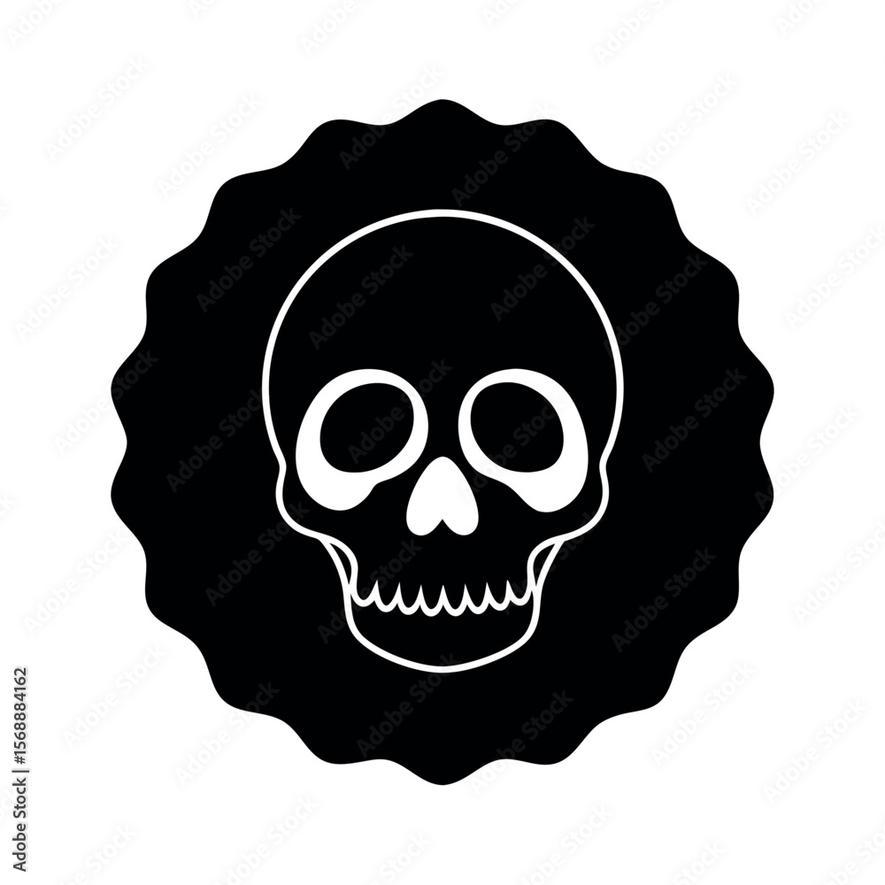 Obraz premium skull and crossbones icon