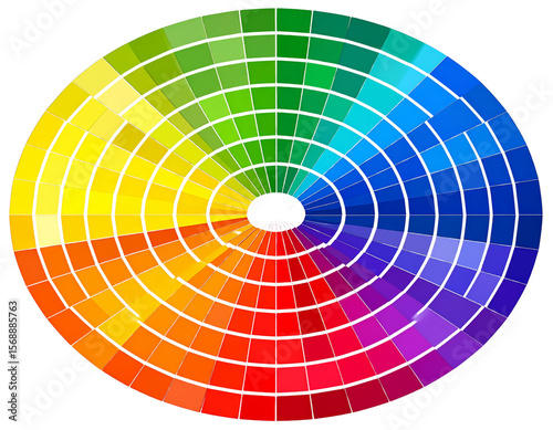 Color palette and swatches PNG transparent background
