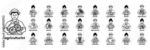 A black and white image of a man with a hat and a sign that says "Coffeeest"