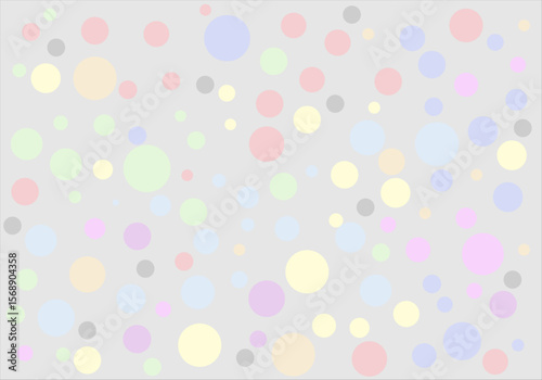Fondo claro de círculos verde, rojo, amarillo, azul, rosa, morado