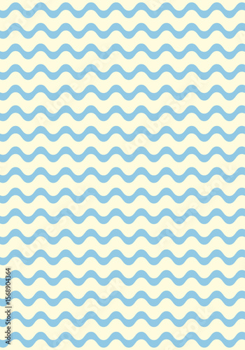 Fondo de barras onduladas en olas azul claro y amarillo