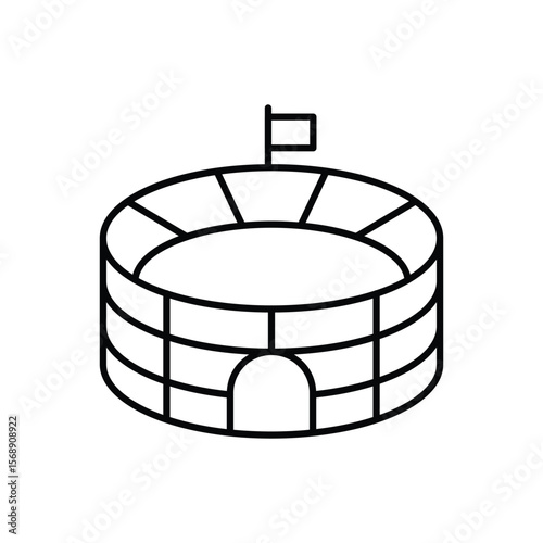 Stadium Icon vector stock illustration