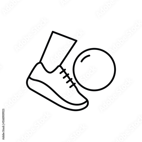 Kickoff Icon vector stock illustration