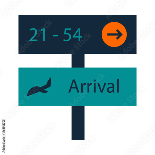 Airport Arrival Signage