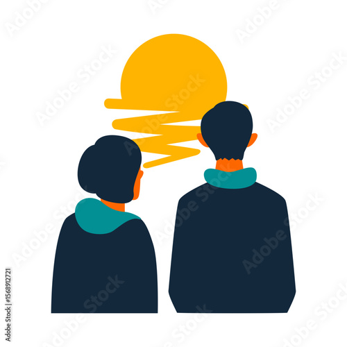 Couple Watching Sunset 