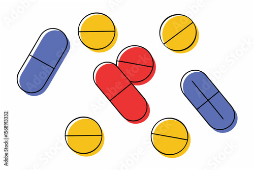 floating tablets icon