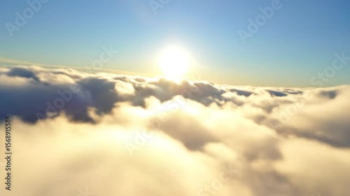 Wallpaper Mural Sunrise through a vast expanse of clouds Torontodigital.ca