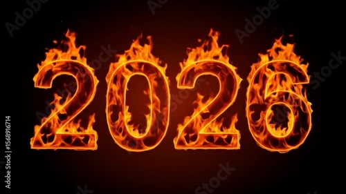 Wallpaper Mural The year 2026 in flames Torontodigital.ca