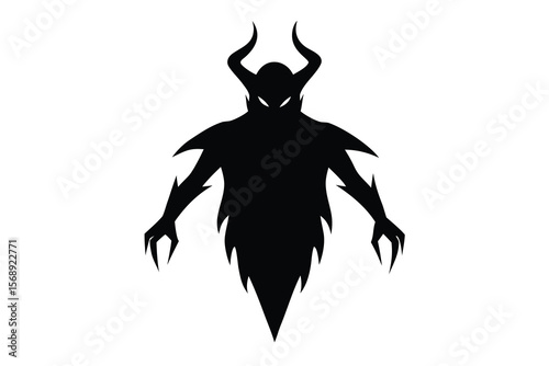 demonic shadow vector icon