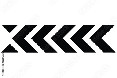 Abstract Chevron Arrows Design Element Seamless Pattern Vector Graphic