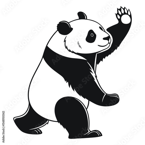Giant Panda: Waving Hello –  Chinese Wildlife Icon