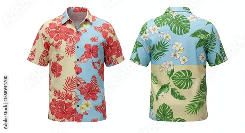 Colorful printed mens shirts
