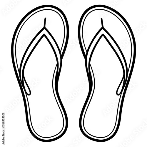 flip flops vector