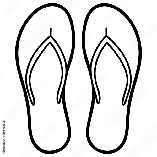 flip flops vector