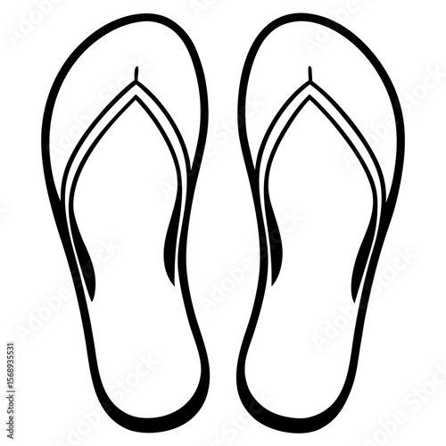 flip flops vector