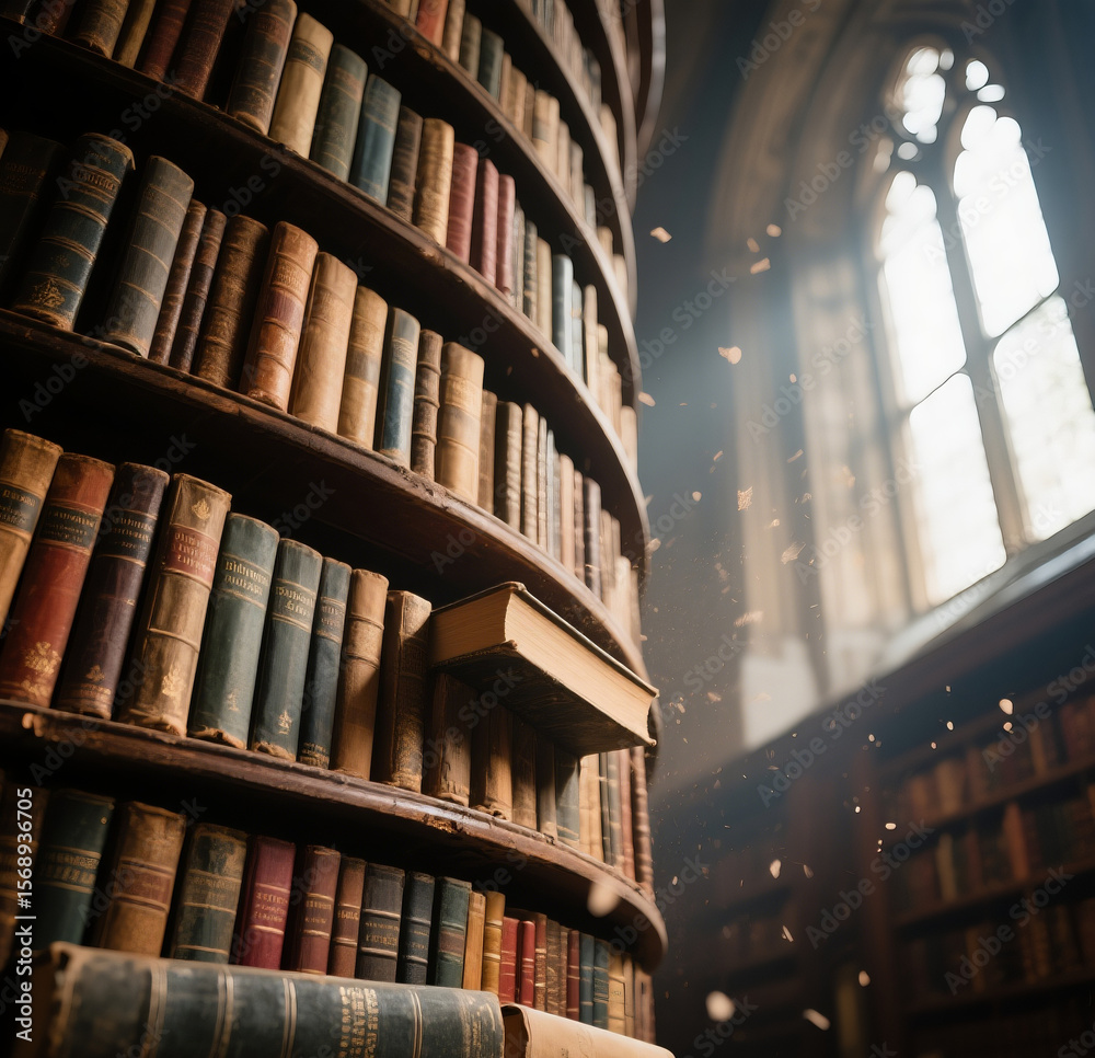 Obraz premium Bibliophile's Cathedral