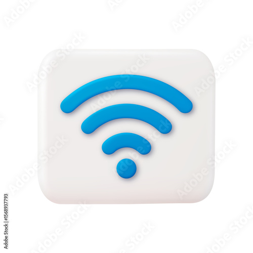 blue wireless network icon