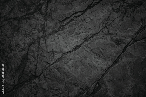 Aged, rough dark grunge texture wall with a vintage black and white distressed pattern