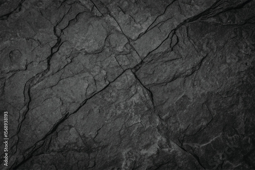 Aged, rough dark grunge texture wall with a vintage black and white distressed pattern