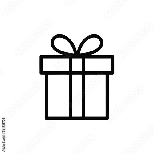 Gift icon colored shapes