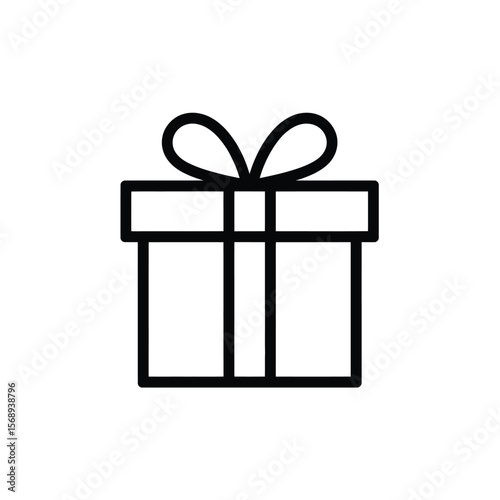 Gift icon colored shapes