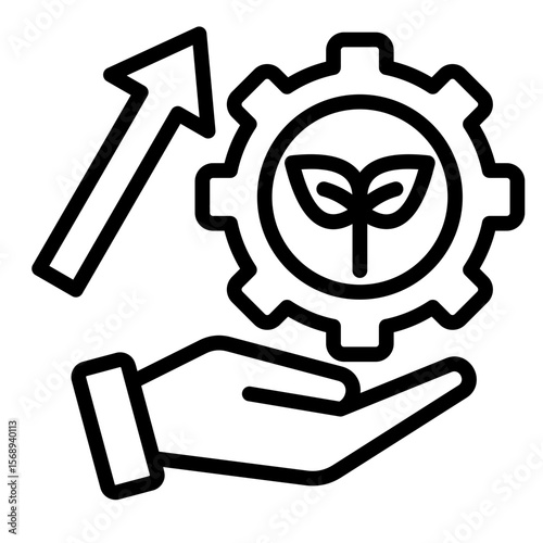 Rural Development  Icon Element For Design
