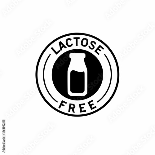 lactose free vector icon