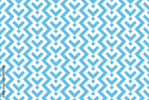 Abstract geometric pattern. A seamless vector background. White and blue ornament. Graphic modern pattern. Simple lattice graphic design