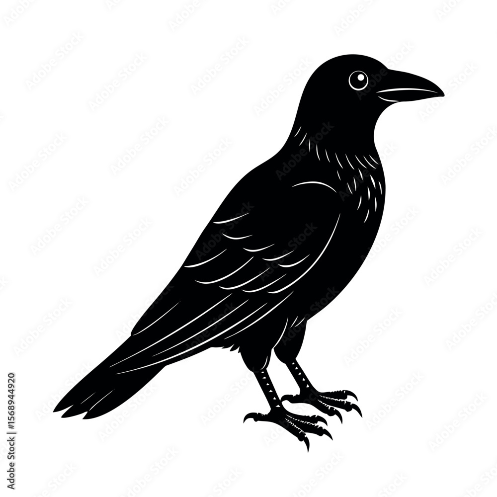 Fototapeta premium northwestern crow