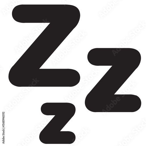 Artistic black silhouette design representing a sleeping figure relaxing deeply during the nighttime