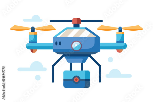 Futuristic Drone Delivery Revolutionizing Logistics with Unmanned Aerial Vehicles