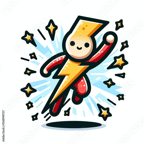 Super Speedster: A Whimsical Superhero Cartoon