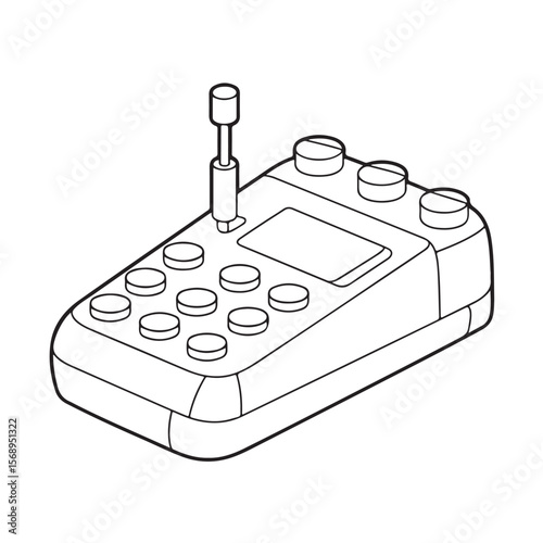game controller isolated on white