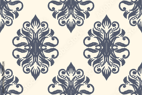 Saree Sarong Motifs Ikat floral paisley embroidery floral.ikat ethnic oriental pattern traditional.Ikat embroidery style abstract embroidery design for texture,fabric,clothing,wrapping,decoration
