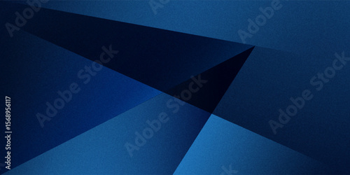 Dark black dark blue silver abstract pattern background. Geometric shapes.