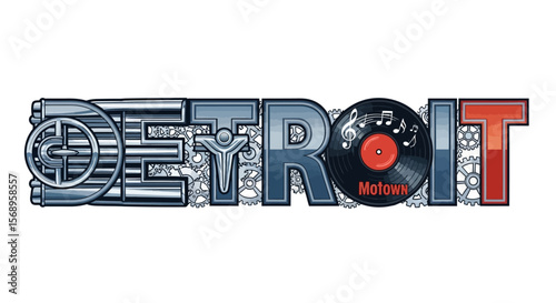 Detroit Sign Motown History Michigan.